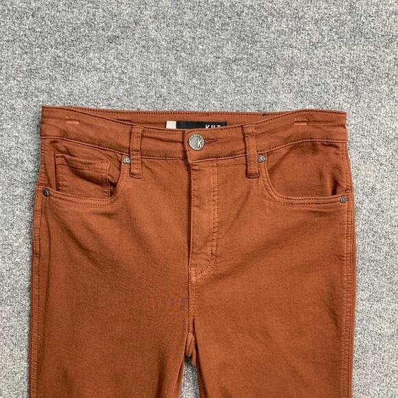 Kut From The Kloth Jeans Womens 4 Brown High Rise Mia Fab Ab Toothpick Skinny - Picture 3 of 15